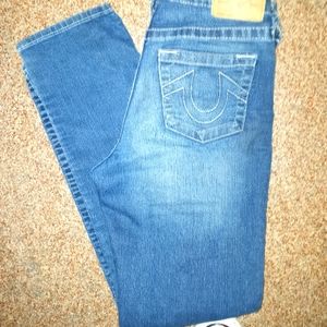 True religion straight leg jeans for girls